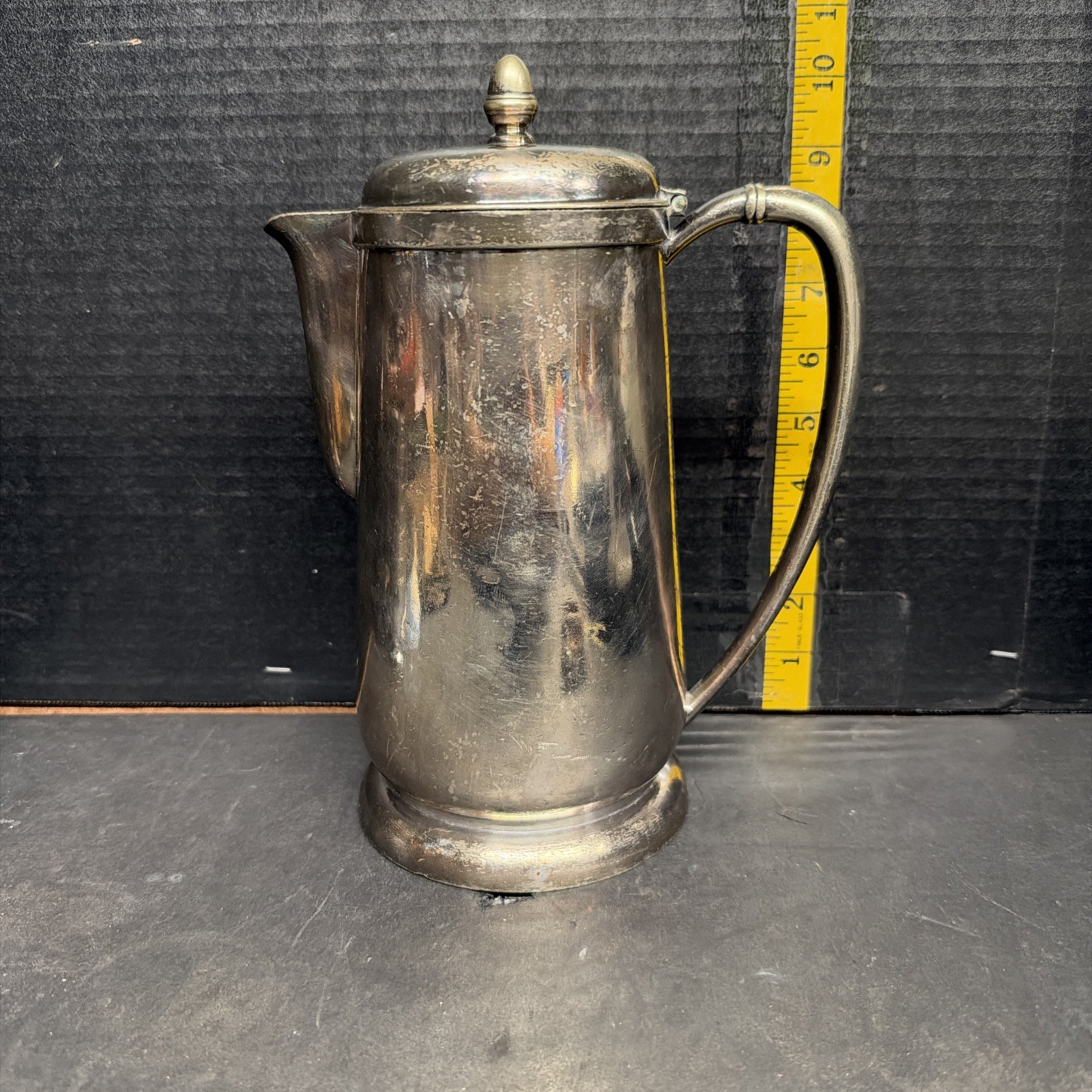 Illinois Central Railroad Silver Soldered 54oz Coffee Pot 1941 Railroad Dining