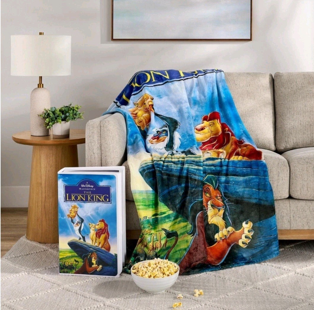 Disney The Lion King  Classic VHS Boxed Silk Touch Throw Blanket 50