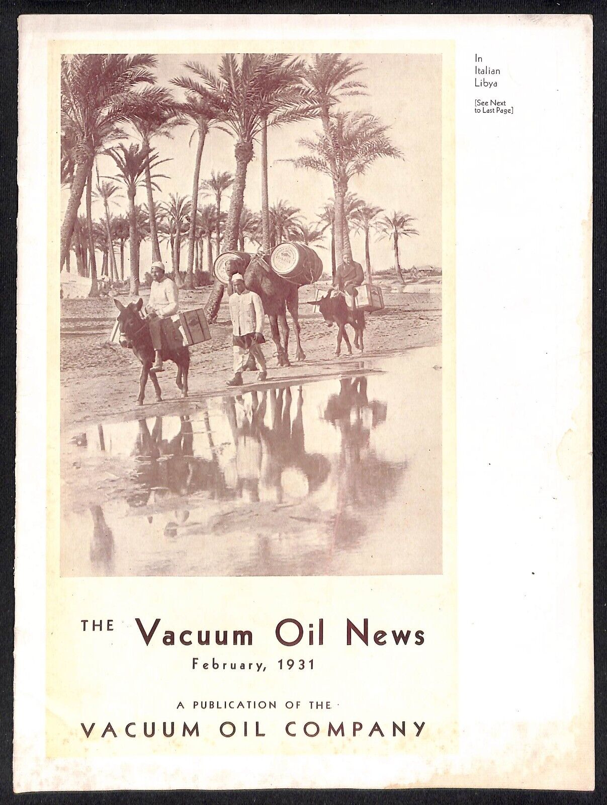 Vacuum Oil News Mobiloil Mobil Oil Gargoyle February 1931 16pp. Scarce - VGC