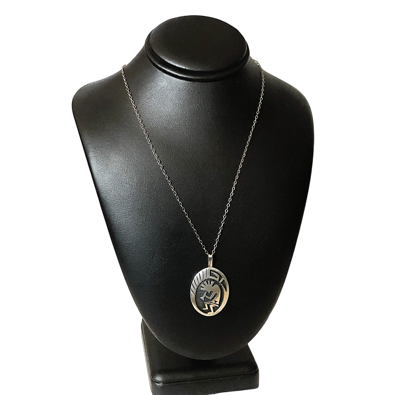 Stephen Sockyma 925 Sterling Silver Kokopelli Pendant 18\