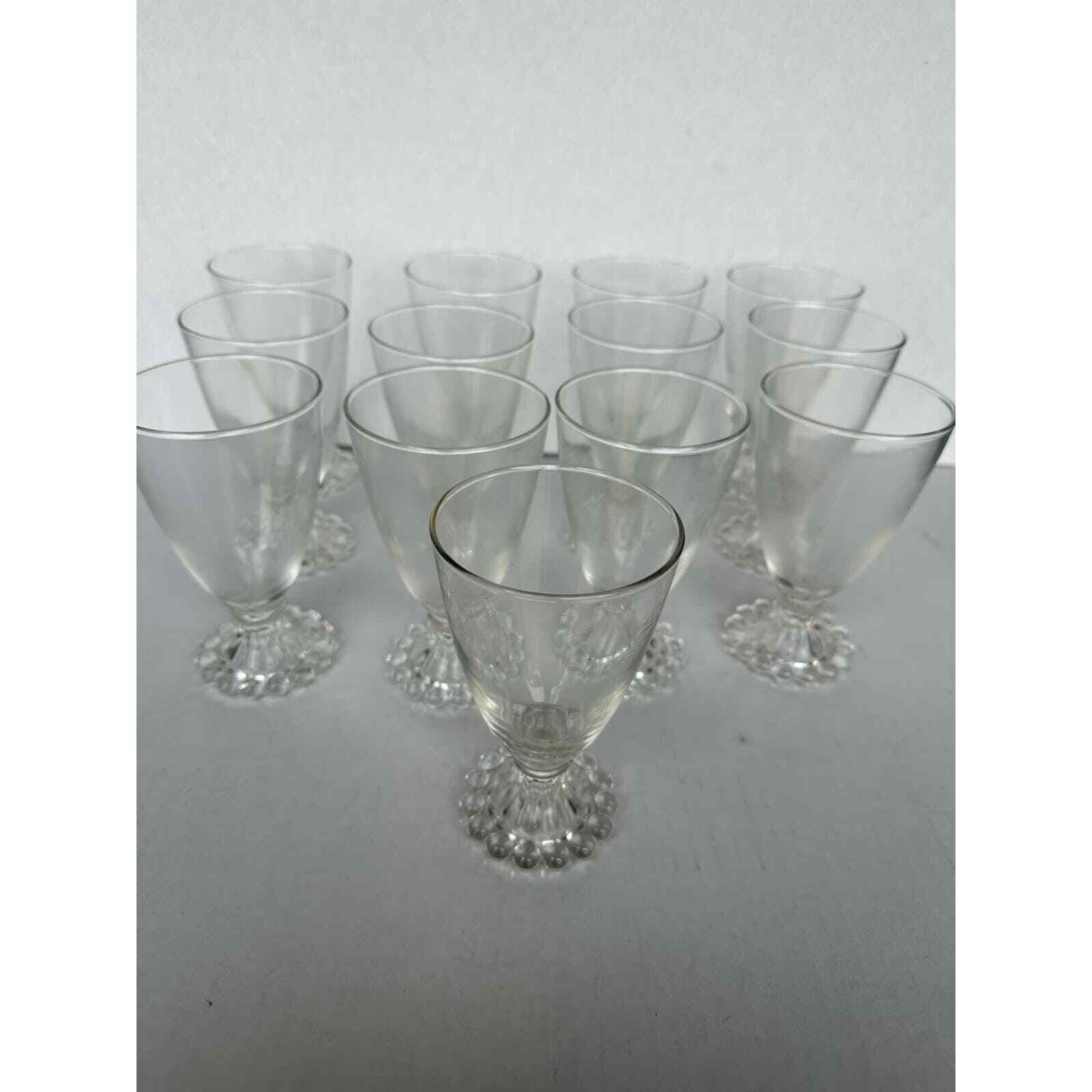 Vintage Imperial Candlewick Collection sold as a set 16oz glasses (9 pieces) 
