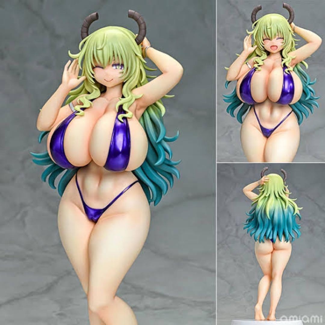 Q-six Miss Kobayashi's Dragon Maid Lucoa Bikini Style Japan 1/7 Figure Doll