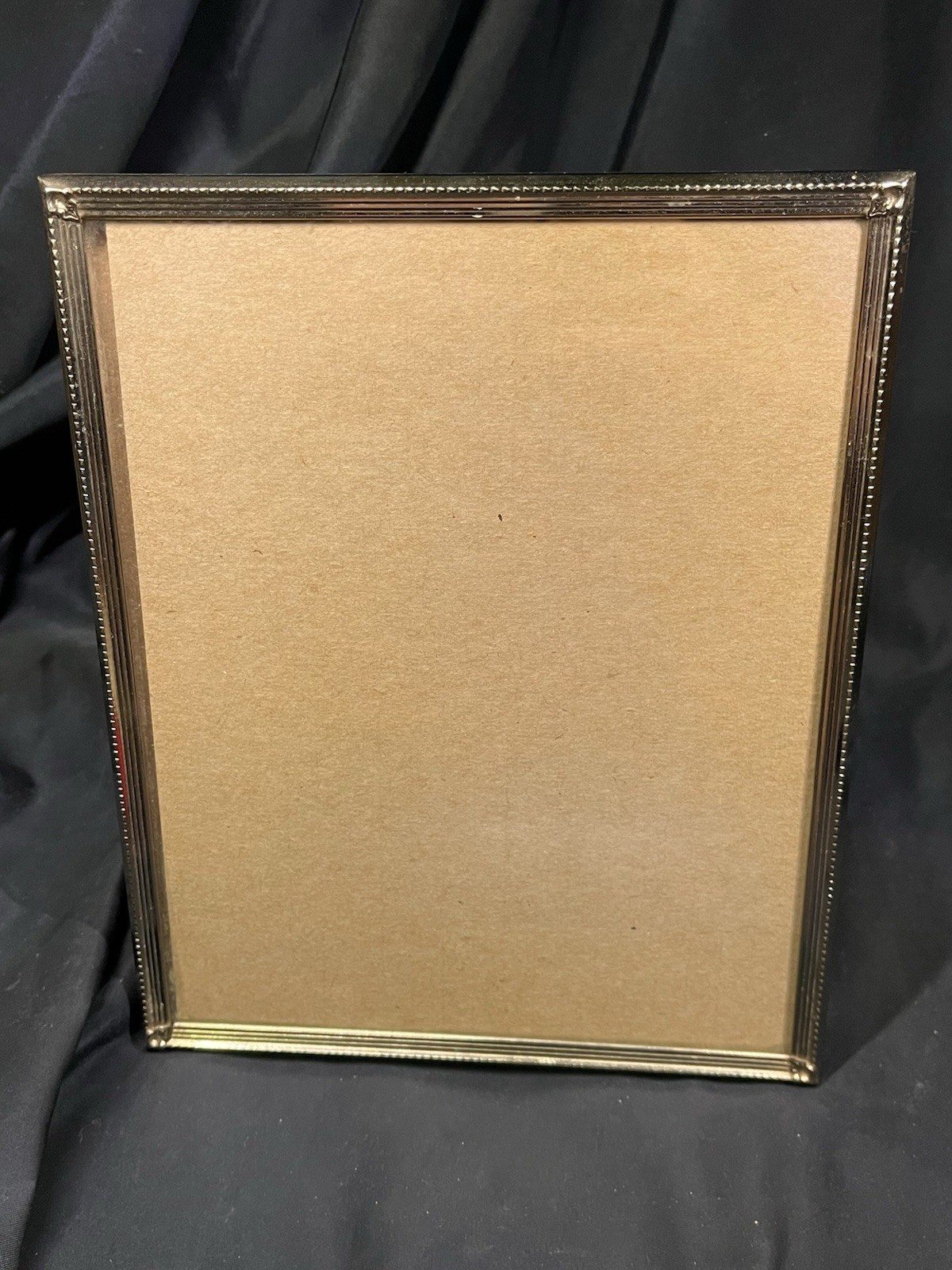 VINTAGE ETCHED BRASS 8 X 10” PHOTO PICTURE FRAME 