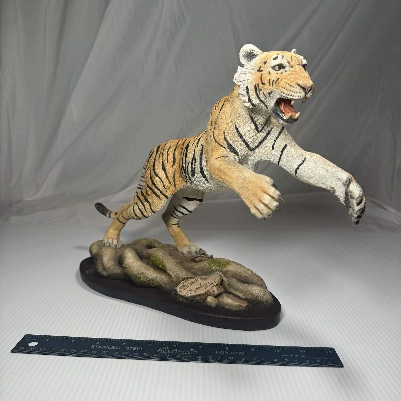 Vintage Creart Lunging Tiger Statue #173/950 See Photos Auburn / LSU / Clemson