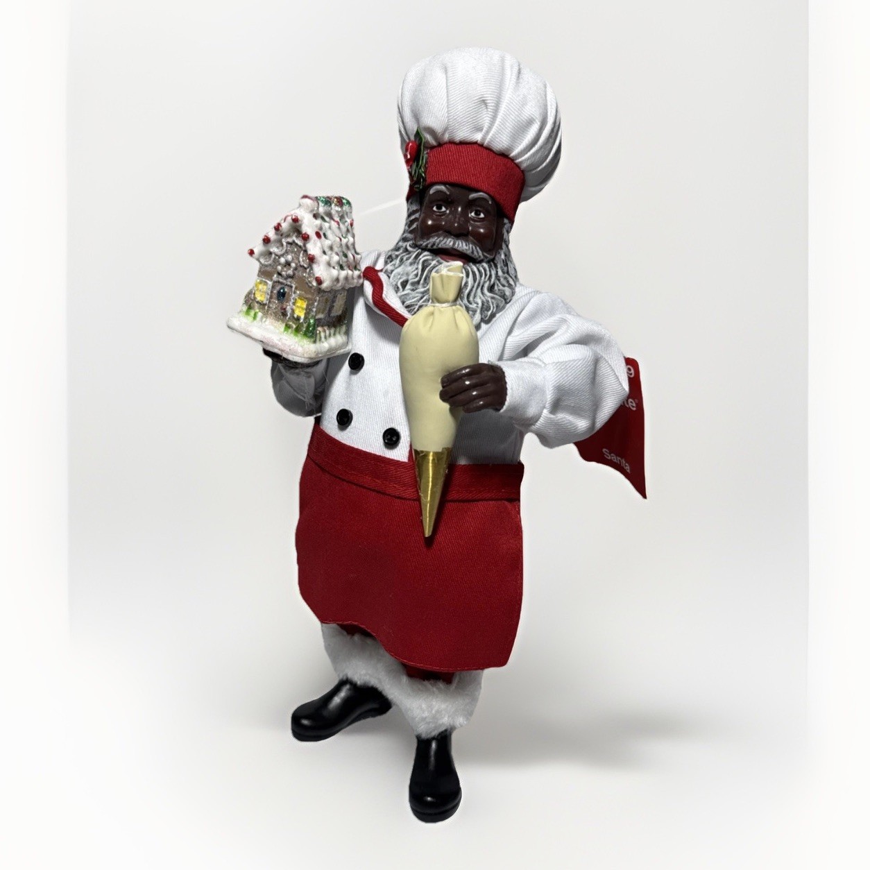 African American Santa Claus Pastry Chef 11.5\