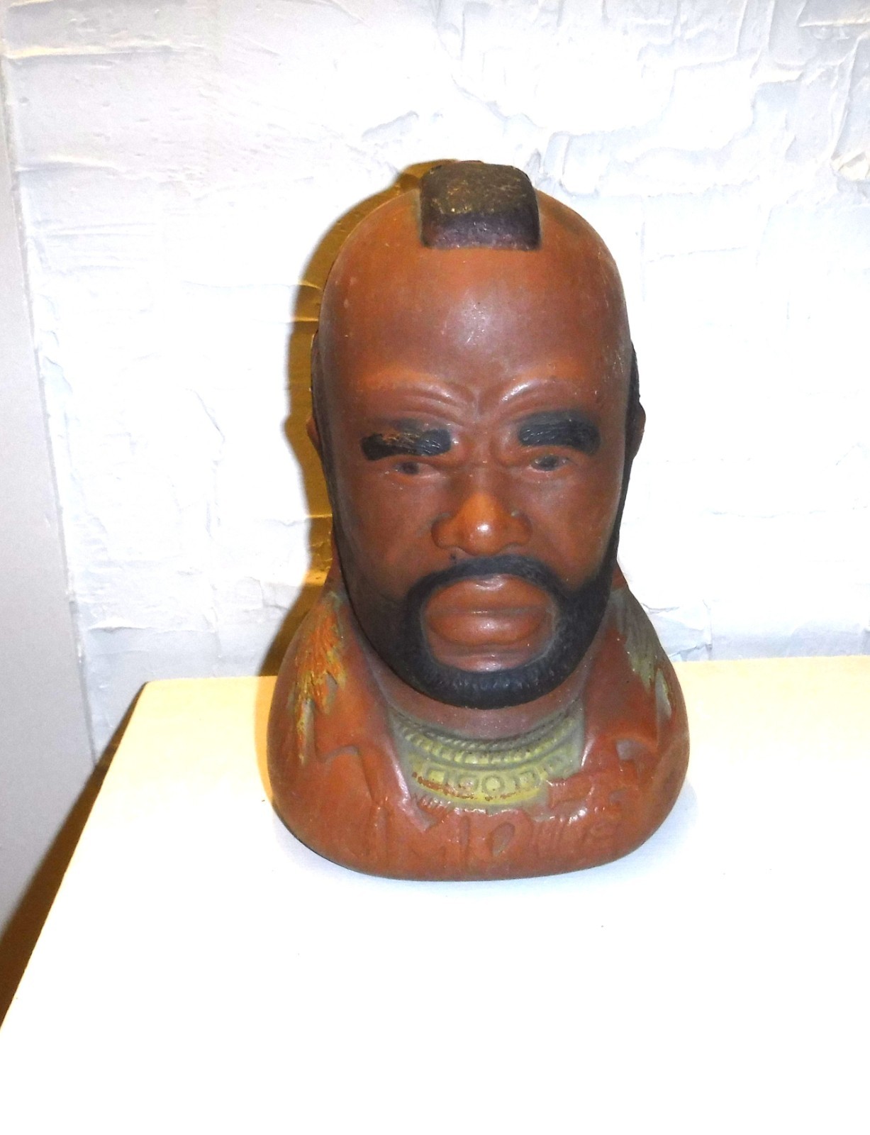 Mr.T Vintage 1983 Blow Mold Bank Ruby-Spears A.J. Renzi Plastic Corp, Coin Bank