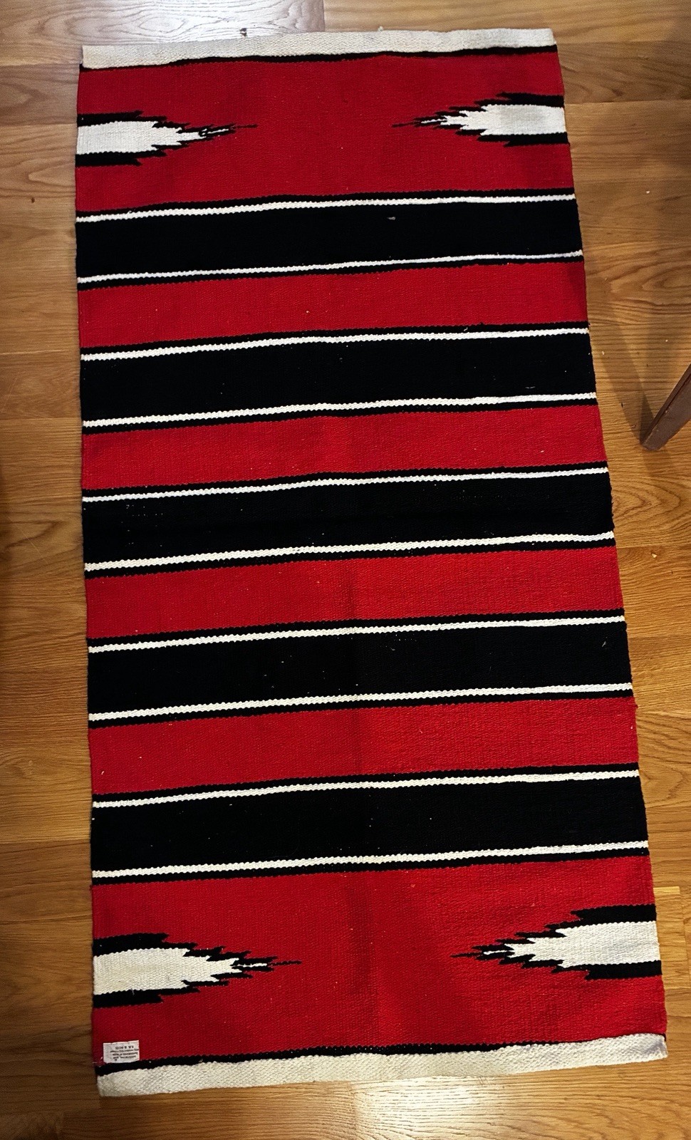 Vintage Southwestern Saddle Blanket Rug 58x28