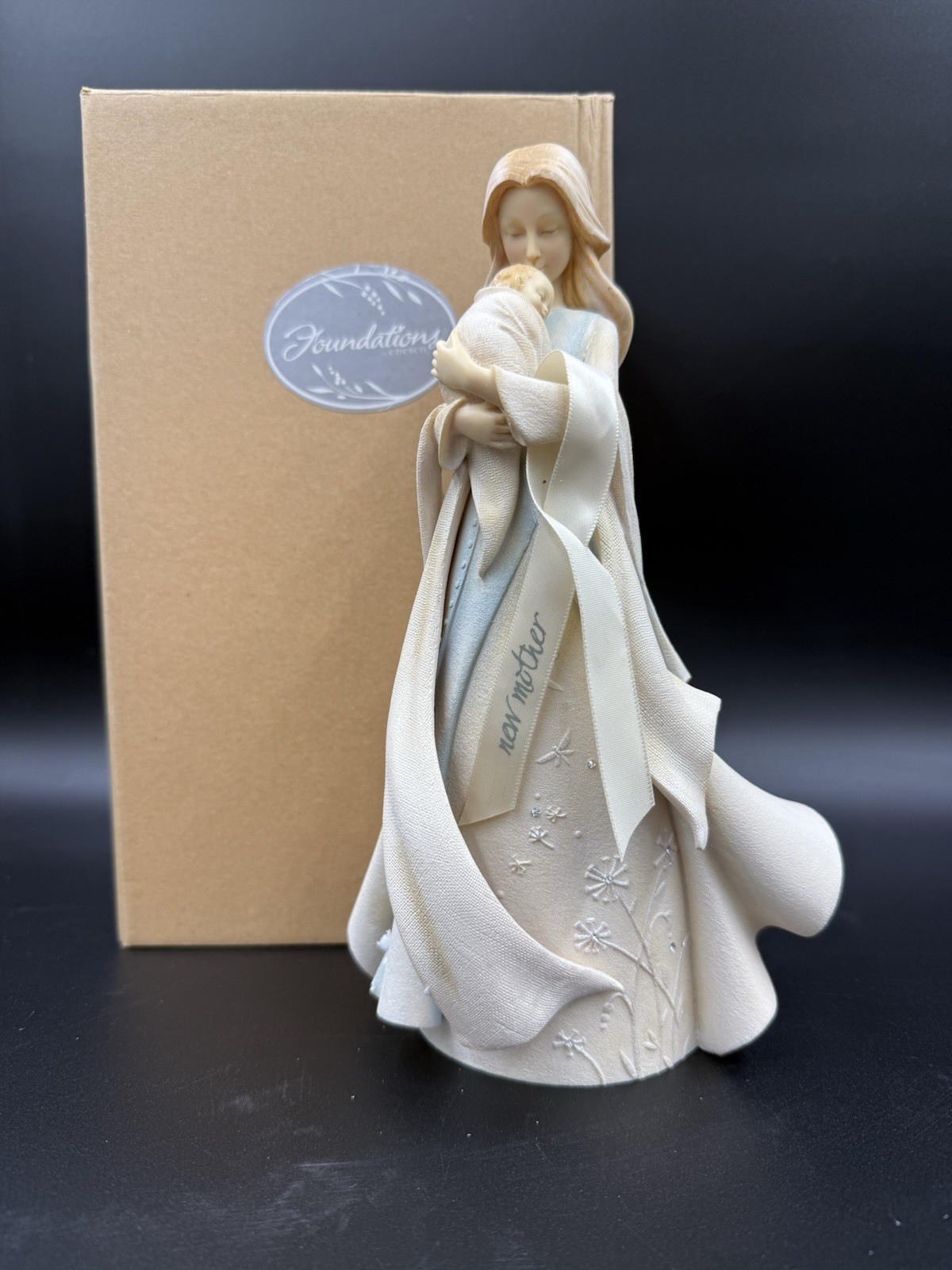 Foundations Enesco Mother and Baby Figurine - Loving New Mom Gift NIB 9\ Foundations Enesco Mother and Baby Figurine - Loving New Mom Gift NIB 9\