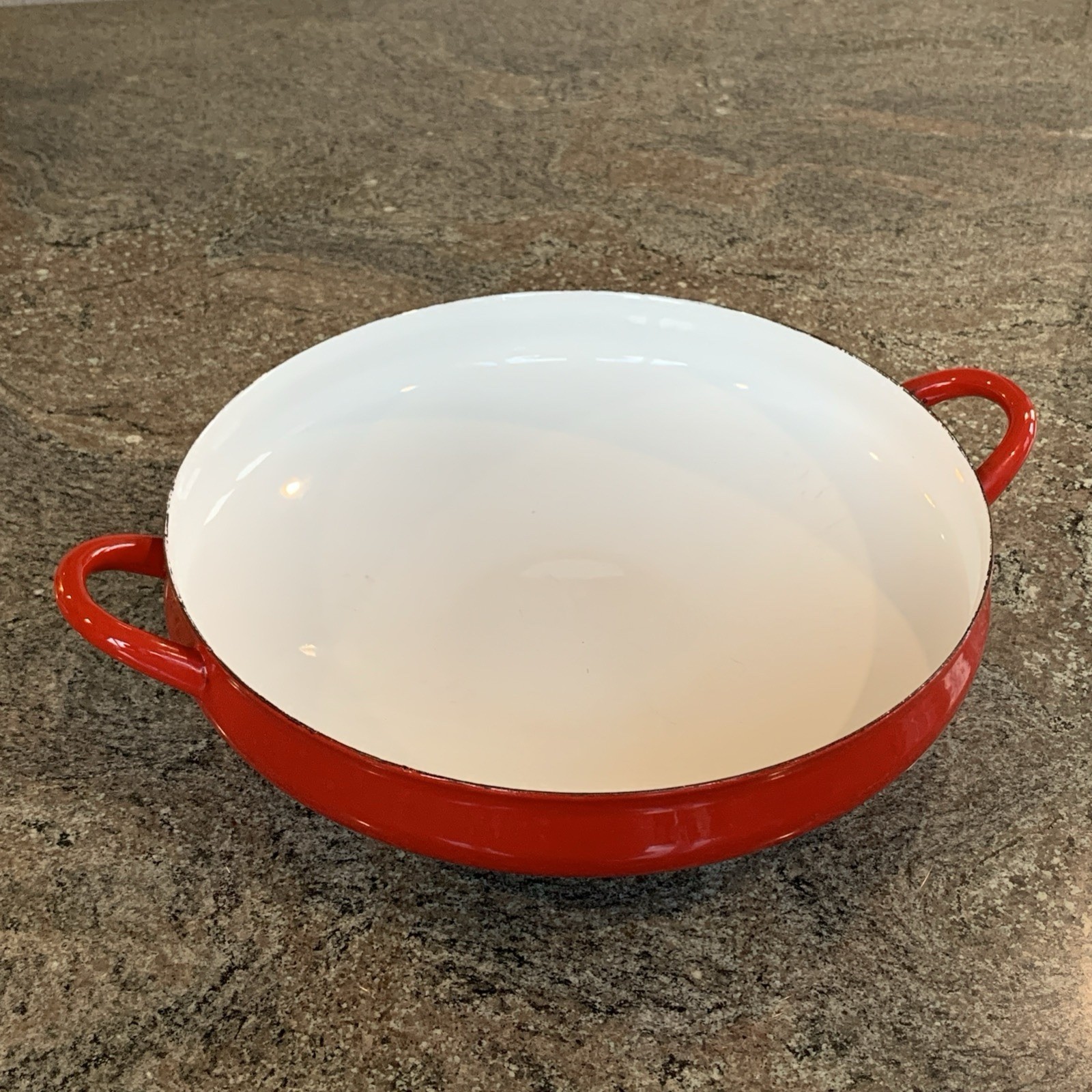Vintage Dansk Kobenstyle Red Paprika 2-Handle 13.5” Paella Pan Retro - VGC