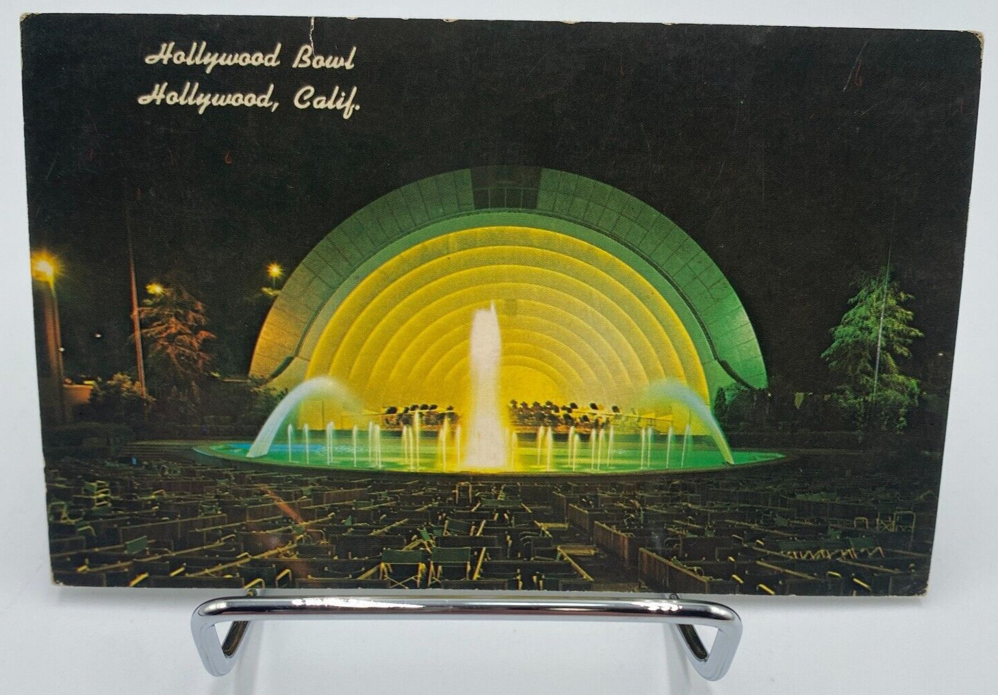 Vtg RPPC The Orchestra Shell Hollywood Bowl California Postcard