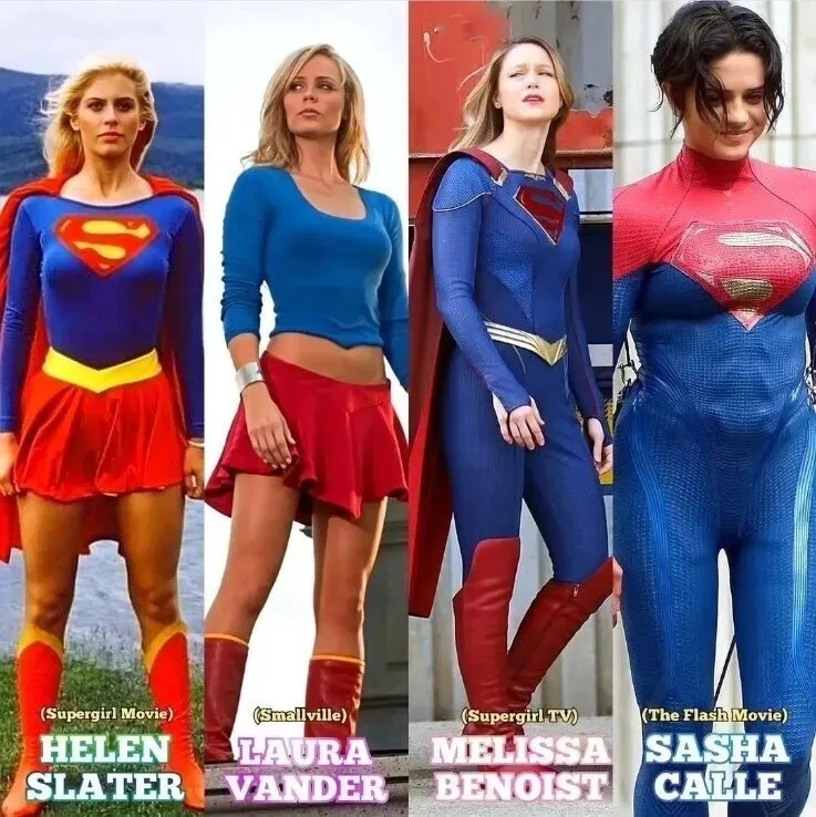 All 4 Supergirl Actress Sexy Helen Slater Melissa Benoist Sasha Calle 4x6 PHOT