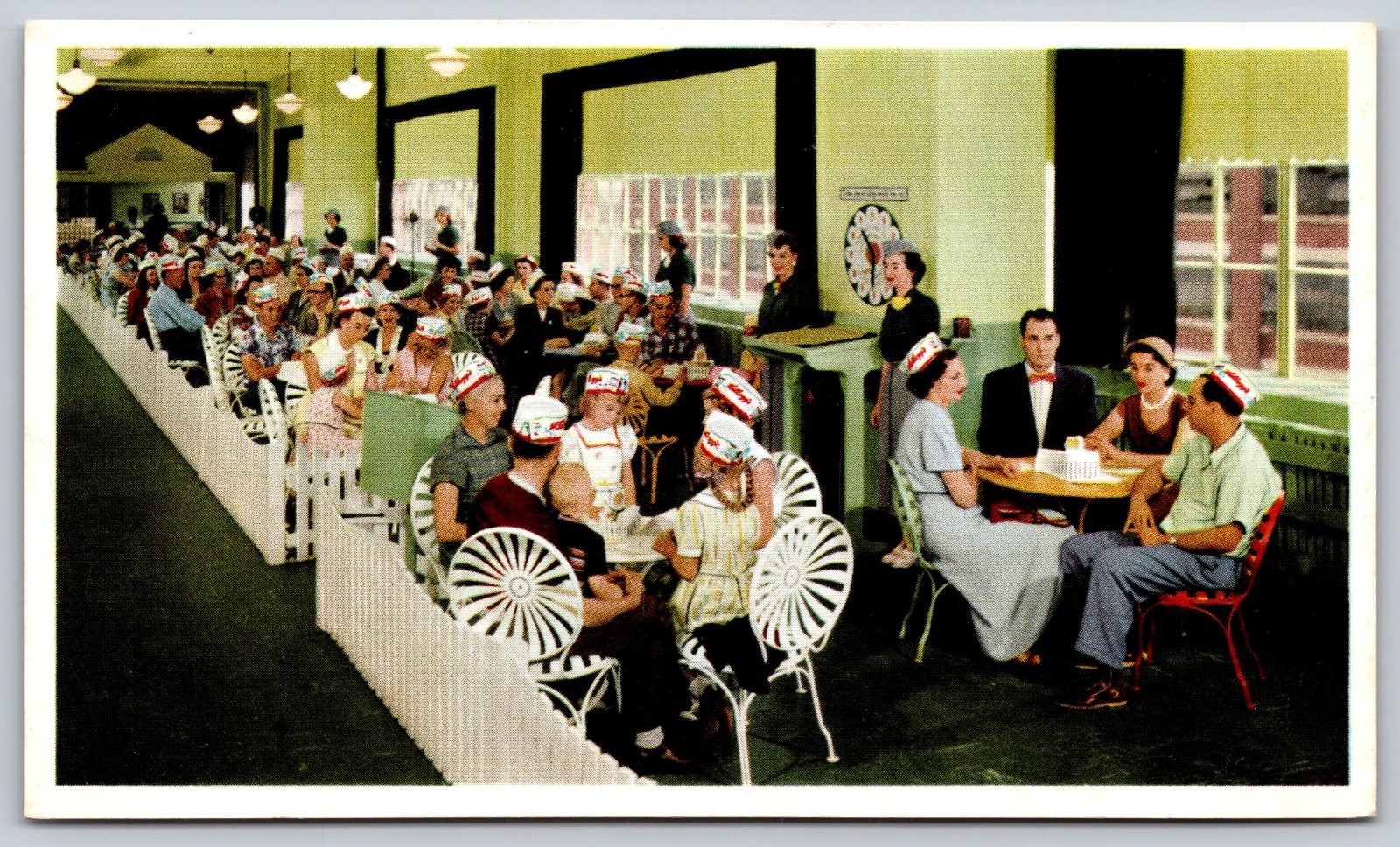 Kellogg\'s Cereal Factory Tour Cafeteria People Social History Postcard PC170