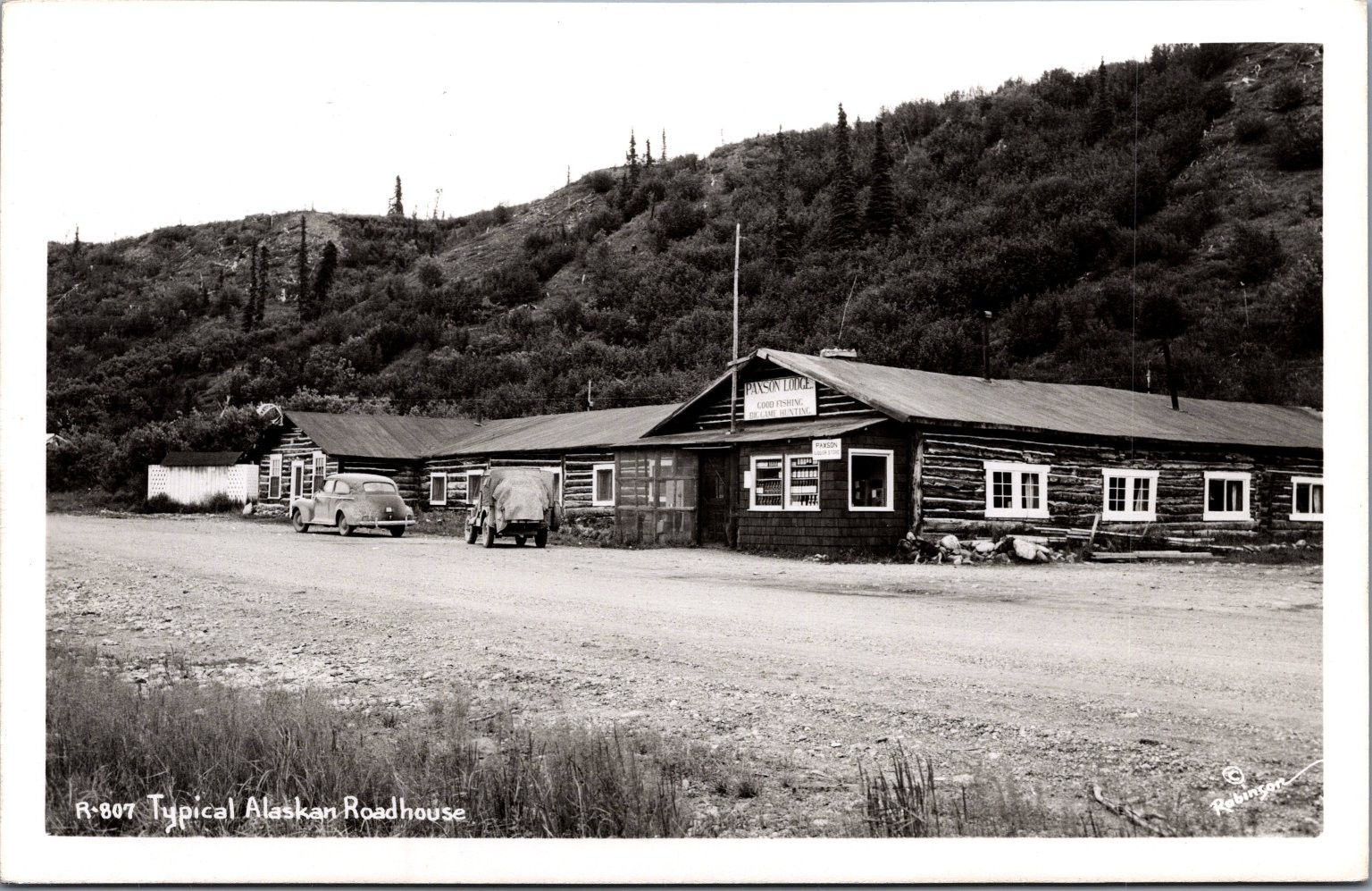 Vintage RPPC Typical Alaskan Roadhouse Hayes House Cabins Meals Robinson Photo Vintage RPPC Typical Alaskan Roadhouse Hayes House Cabins Meals Robinson Photo