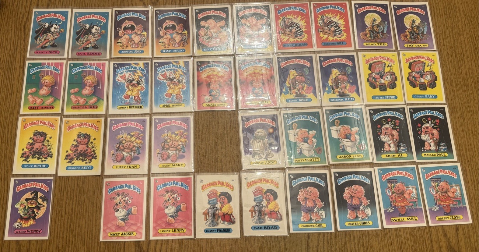 1985 Garbage Pail Kids Series 1 Sticker Lot Good Condition  Read Description 