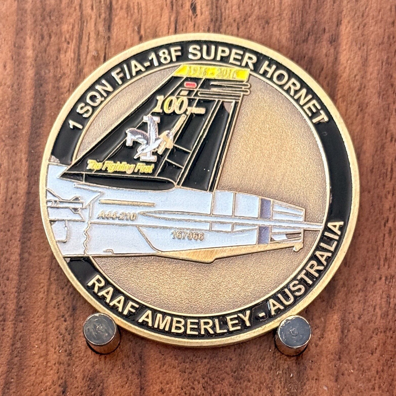 RAAF 1 SQN F/A-18F Super Hornet 100 Year 1916 Challenge Coin  1#47