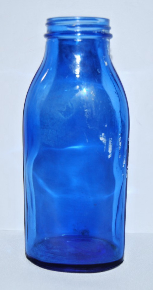 Vintage Maryland Glass Cobalt Blue Bottle 7.5\