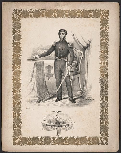Photo:George Cadwalader Military Portrait Sheet Music Cover 1850s