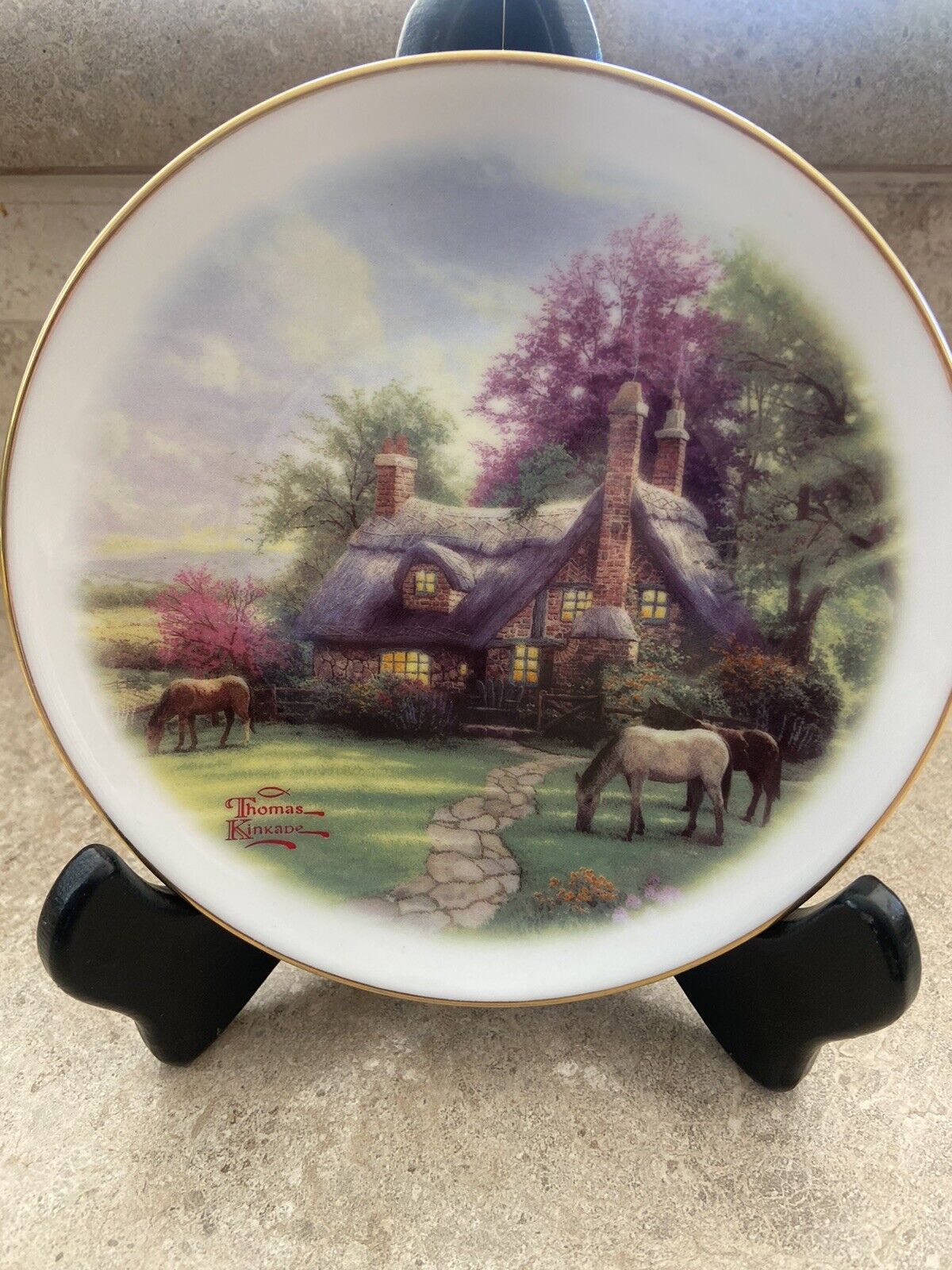 Thomas Kincaid Collectors Plate A Perfect Summer Day 