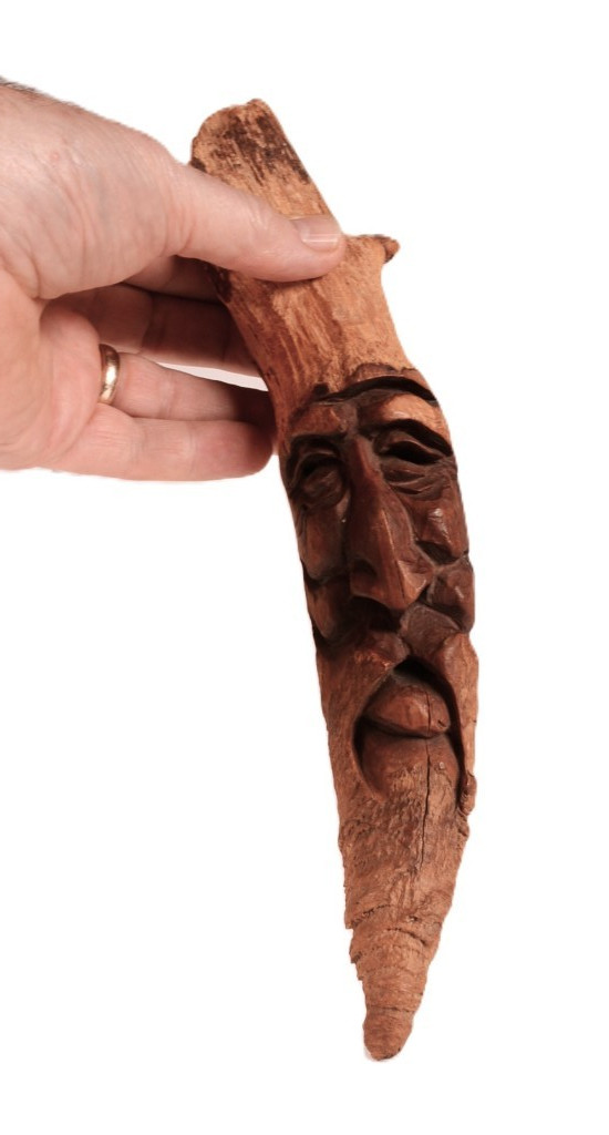 Mountain Man Folk Wood Art By J R McNeill Mid/Late 20th Century  Size 1.875\