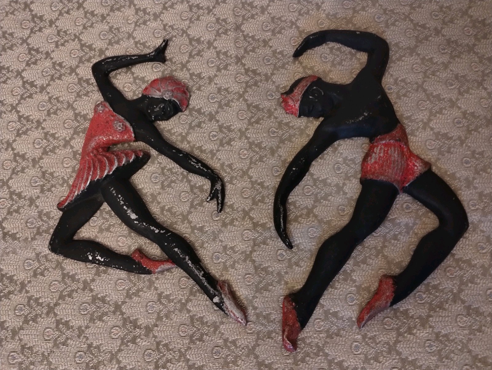 MCM Mid-Century Modern Metal Male & Female Ballerina Dancers 50s or 60s MCM Mid-Century Modern Metal Male & Female Ballerina Dancers 50s or 60s