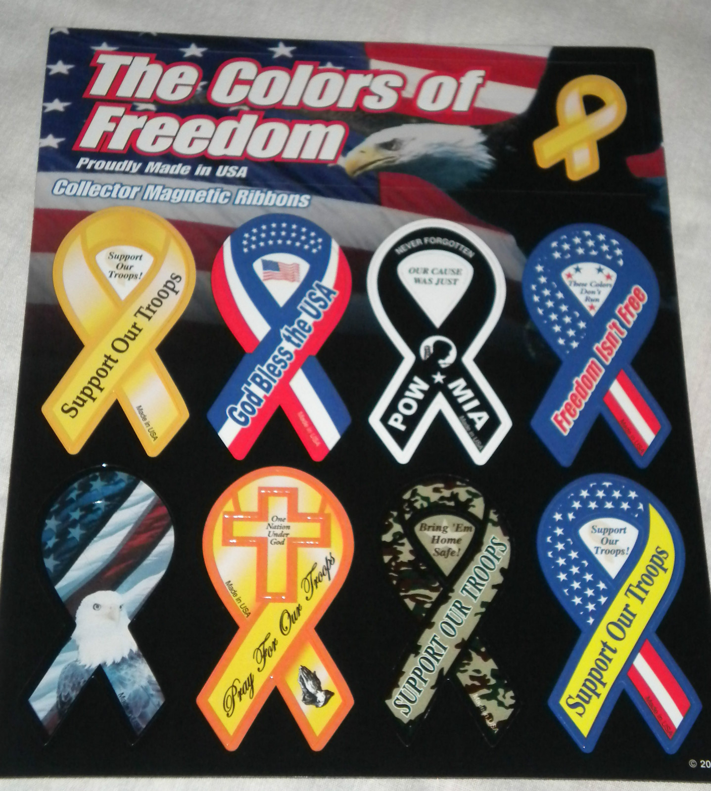 THE COLORS OF FREEDOM MAGNETIC COLLECTOR RIBBONS