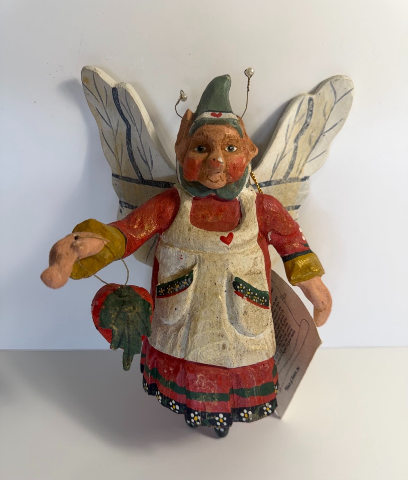 Vintage 1989 House of Hatten Cupboard Keeper Strawberry Fairy Denise Calla