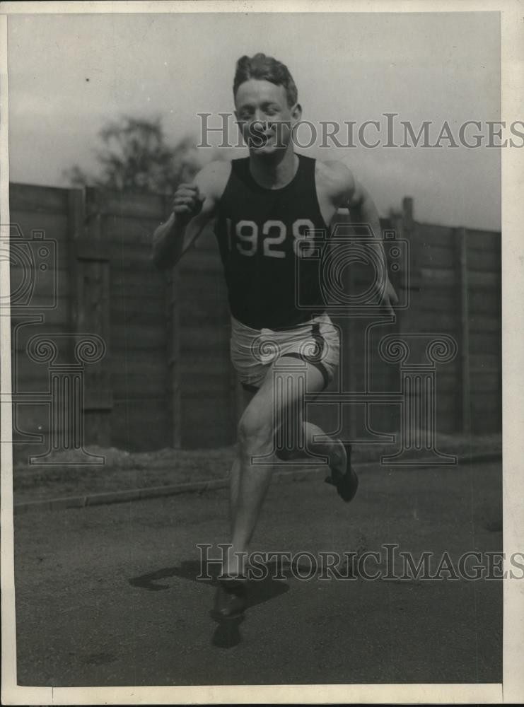 1925 Press Photo Albert H O'Neil captain of Harvard University track team 1925 Press Photo Albert H O'Neil captain of Harvard University track team