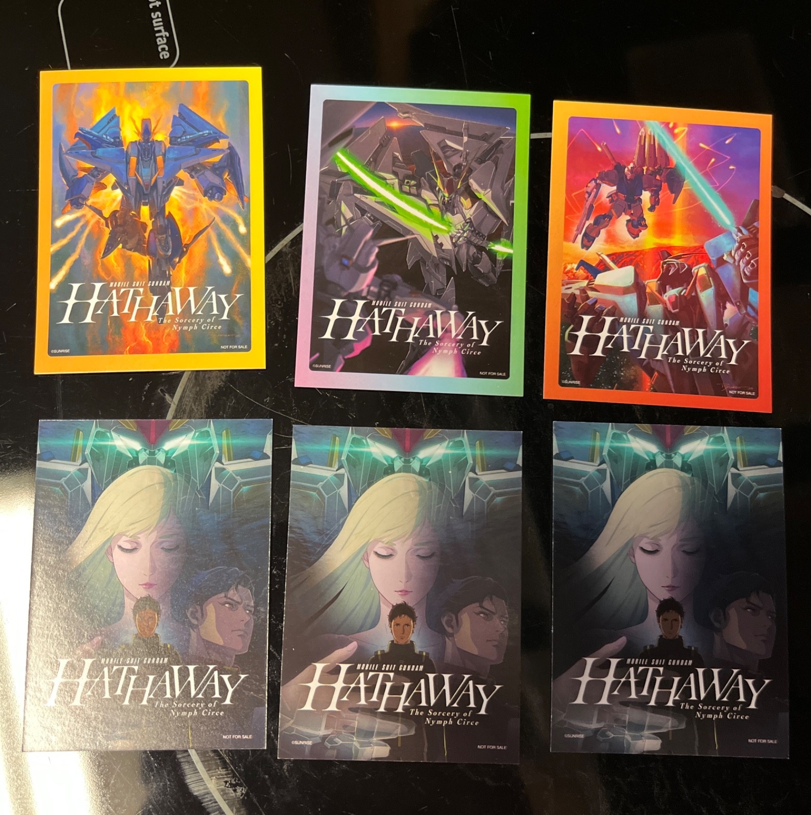 GUNDAM HATHAWAY- THE SORCERY OF NYMPH CIRCE- Movie PROMO Cards-FULL SET of 3