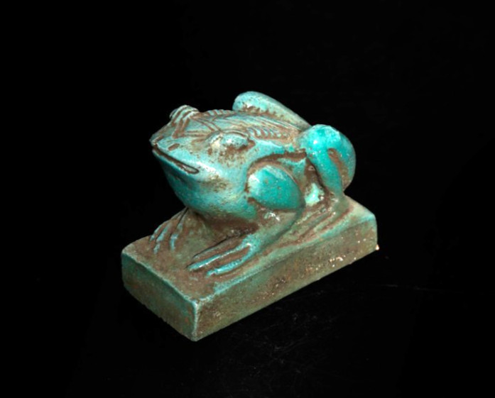 Heqet Statue Ancient Egyptian Frog Goddess, Fertility Relic Art