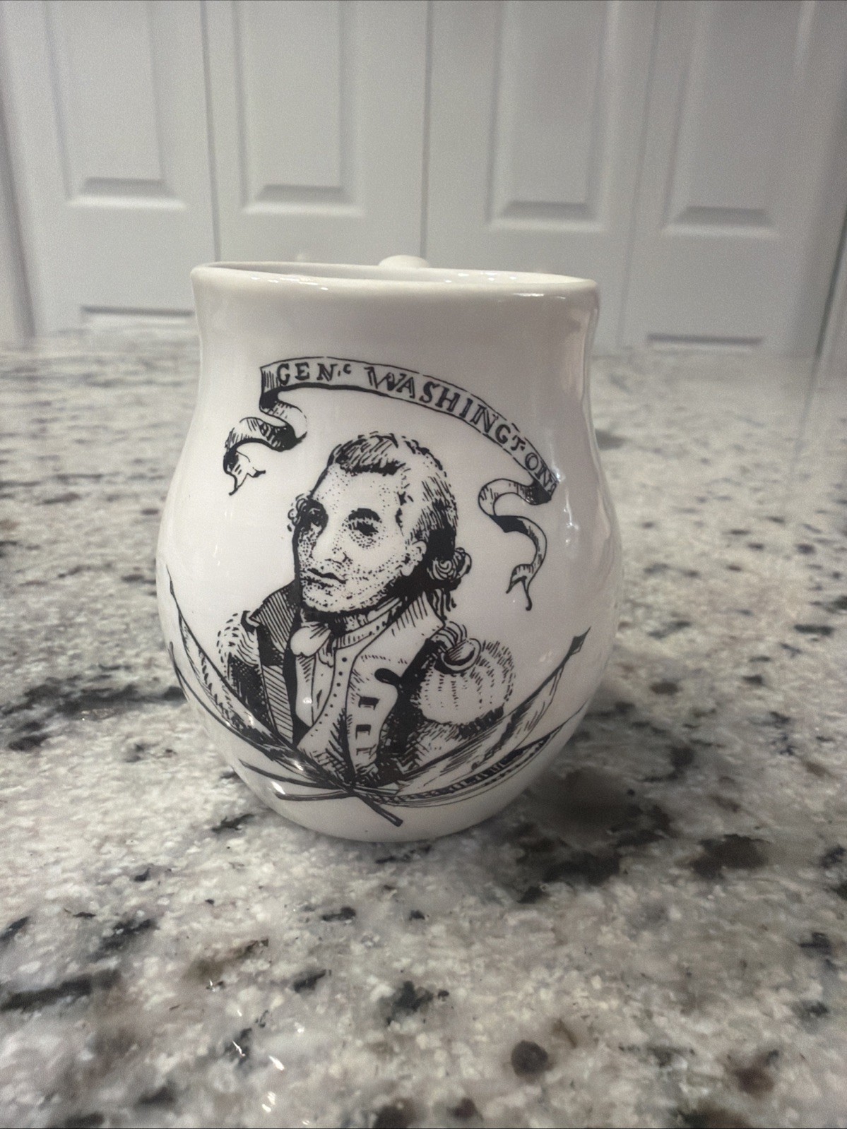 A Mottahedeh Design From Italy 3x2 1/2 - Genl Washington Ceramic Mug