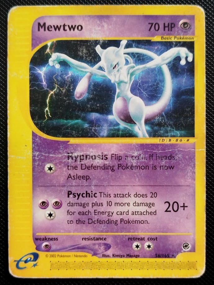 (HP) Mewtwo 56/165 2002 Expedition Base Set Regular Pokemon Card (HP) Mewtwo 56/165 2002 Expedition Base Set Regular Pokemon Card