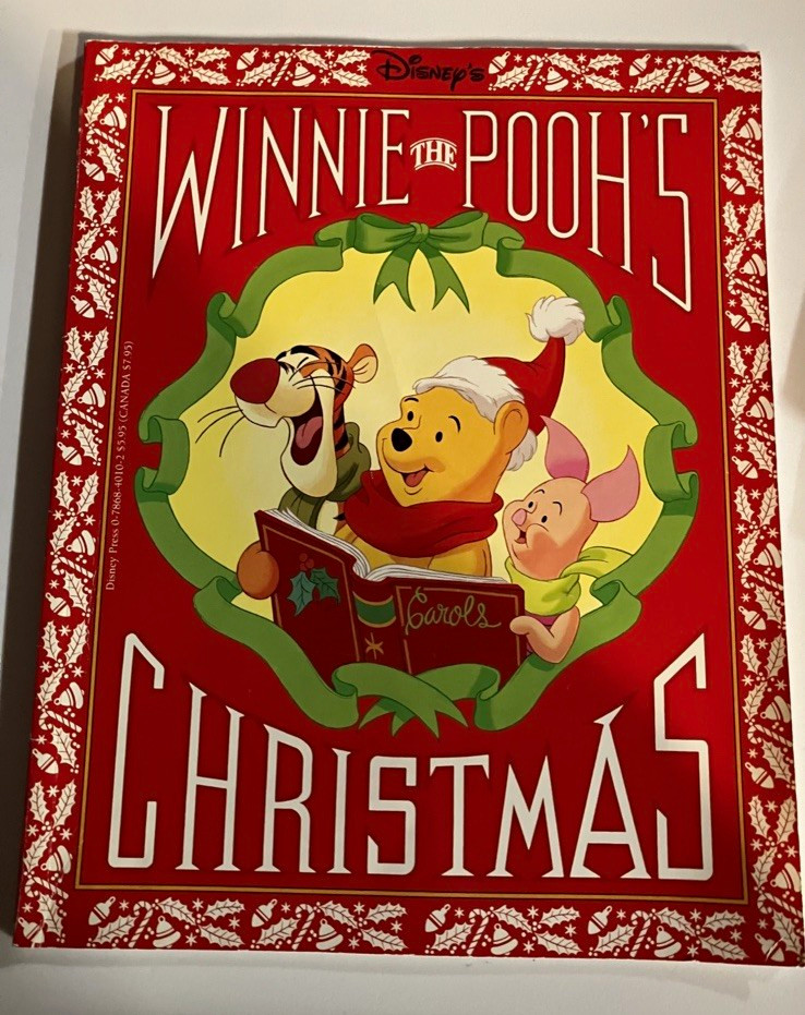 Disney Winnie the Pooh Christmas Book - Vintage Hardcovered