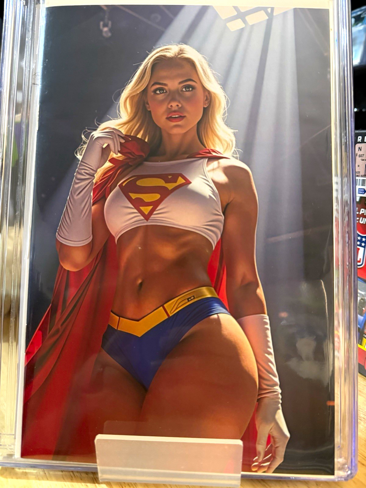 Key Comics Supergirl Inspired Cosplay Virgin Variant Red Cape Bad Girl Cover