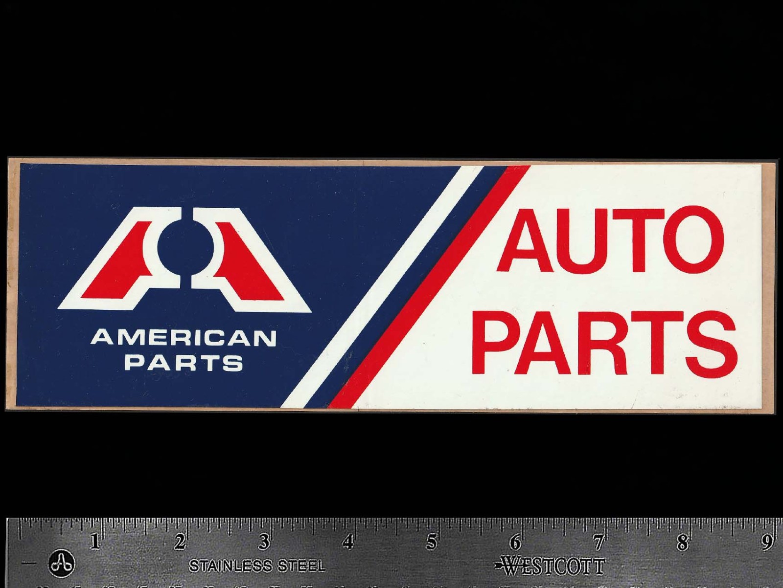 AMERICAN PARTS BIG A Auto Parts - Orig. Vintage 60’s 70’s Racing Decal/Sticker