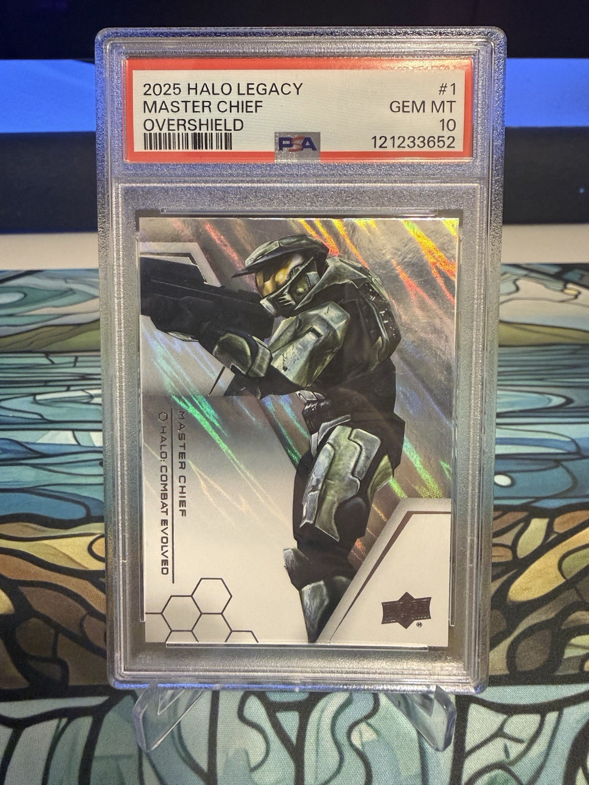 2024 Halo Legacy Master Chief #1 Overshield PSA 10 GEM MINT POP 1 RARE 2024 Halo Legacy Master Chief #1 Overshield PSA 10 GEM MINT POP 1 RARE