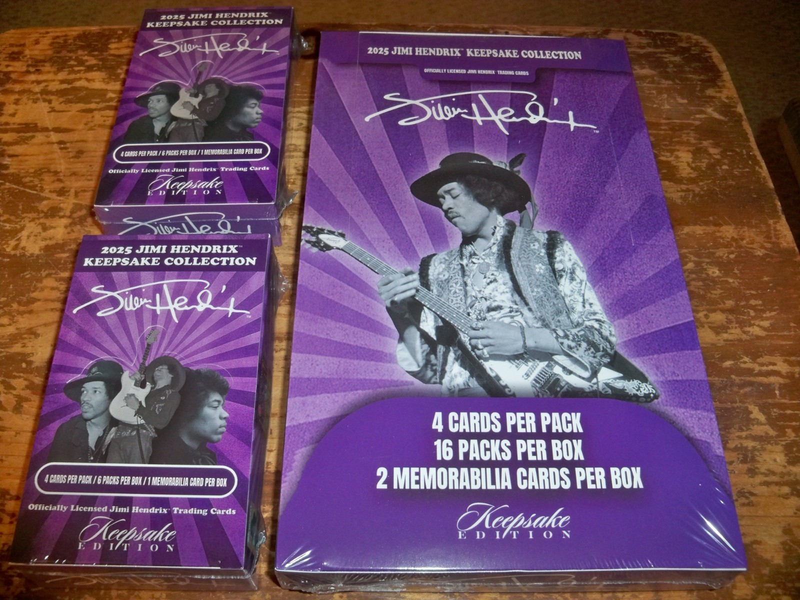 3 Boxes -- JIMI HENDRIX Keepsake Edition -- Factory Sealed 16 Pack & Blaster Box 3 Boxes -- JIMI HENDRIX Keepsake Edition -- Factory Sealed 16 Pack & Blaster Box