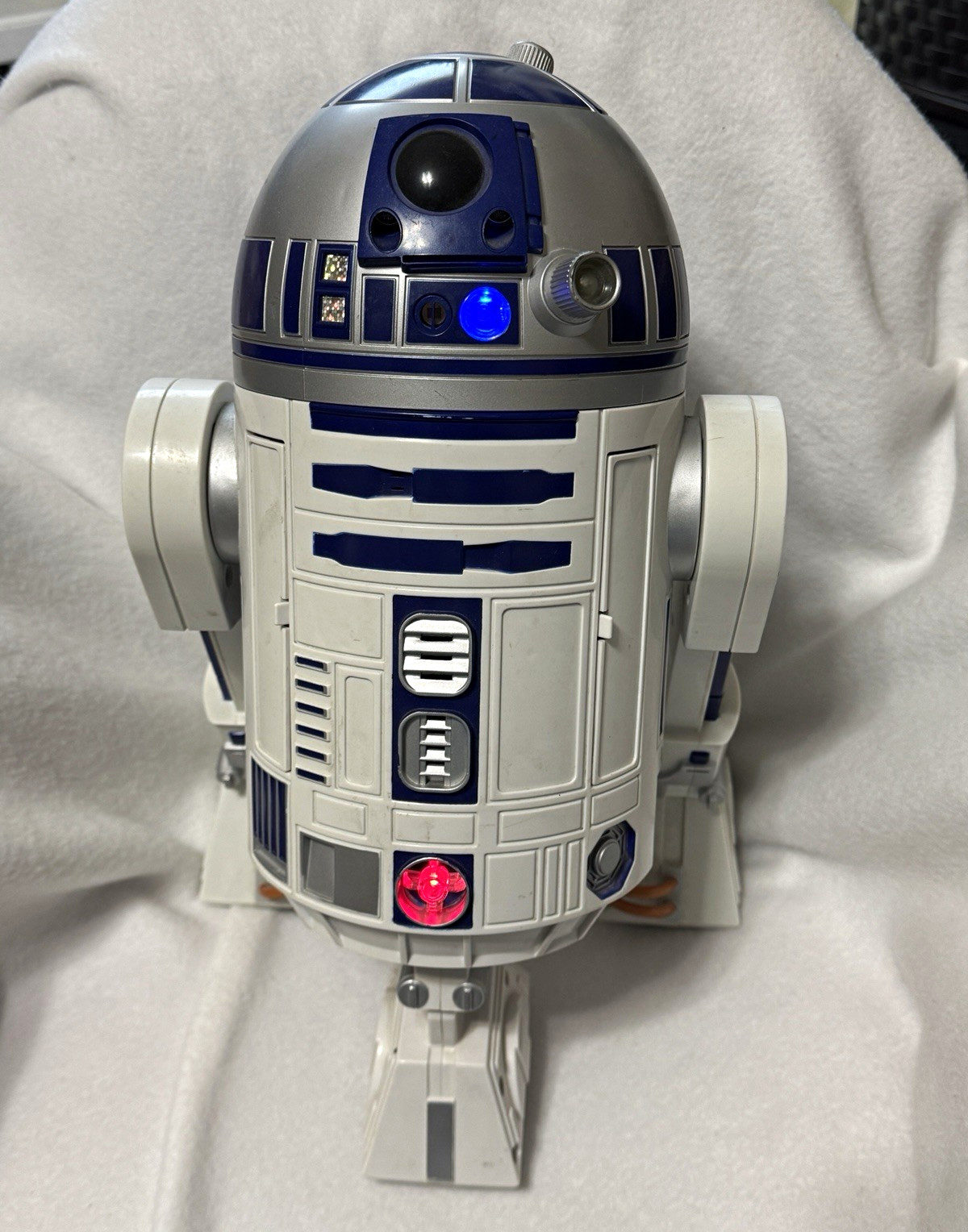 2002 Hasbro Star Wars R2-D2 Interactive Astromech Droid 15” FULLY TESTED WORKS