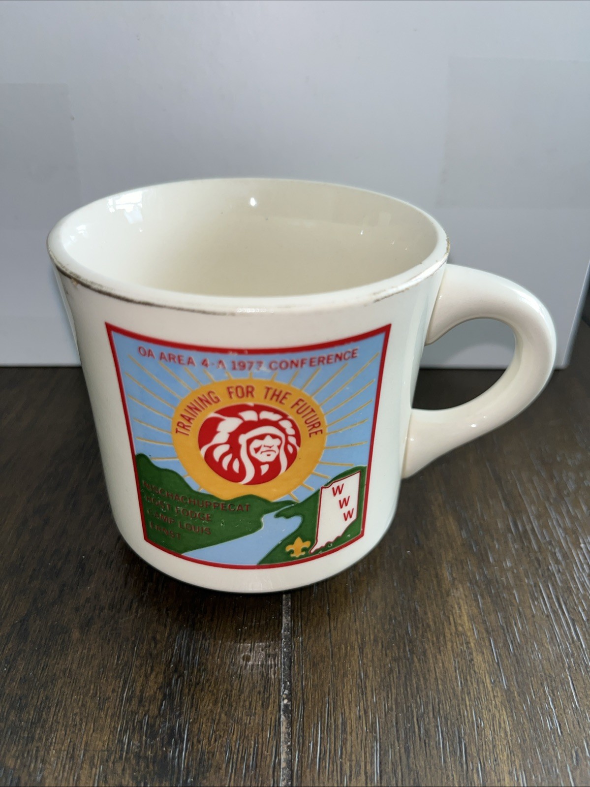 BSA 1977 Boy Scouts of America: Training For The Future Conf. Coffee Mug USA