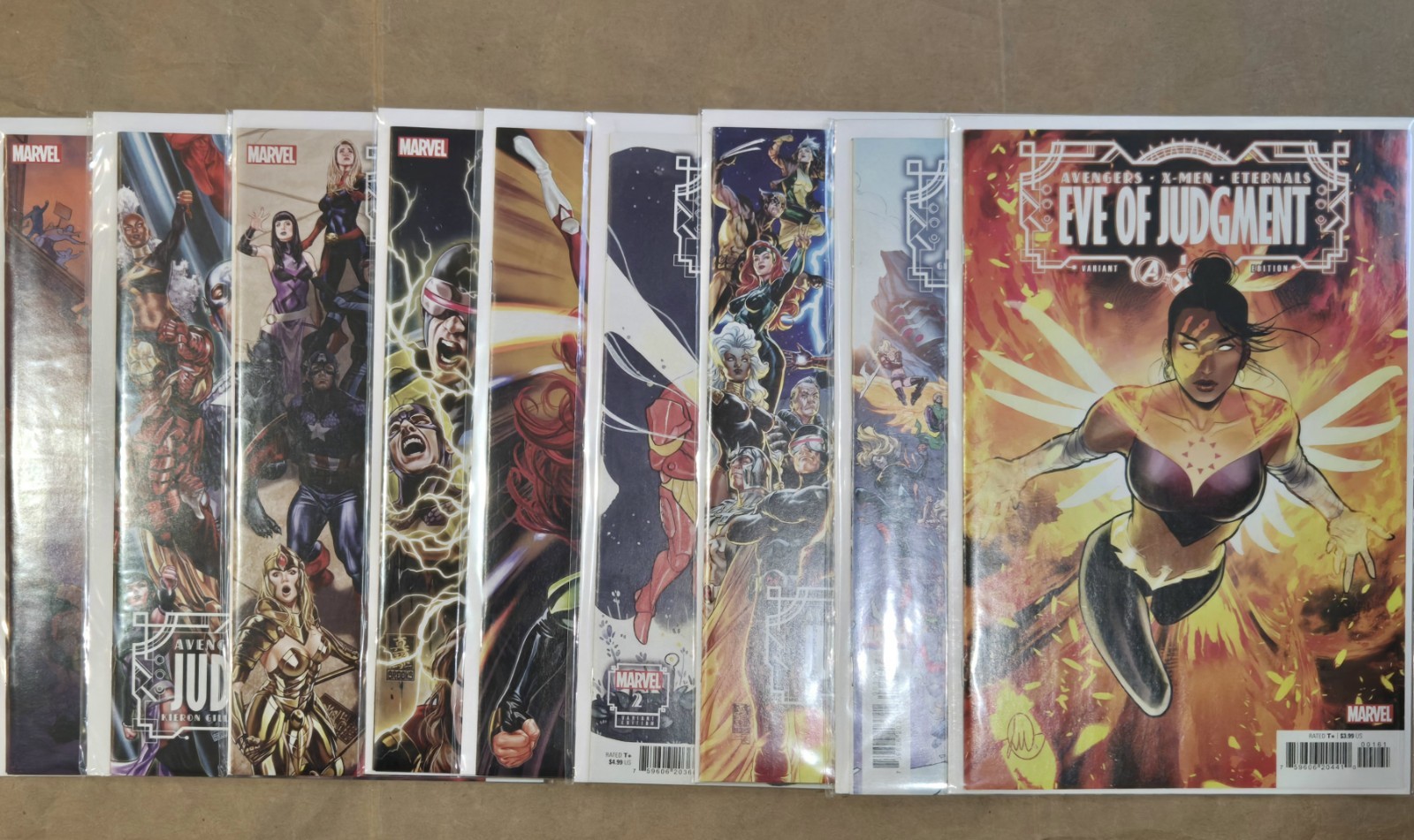A.X.E. JUDGMENT DAY COMICS 1-6,  OMEGA, EVE OF JUDGMENT ECHO AS PHOENIX FCBD SET