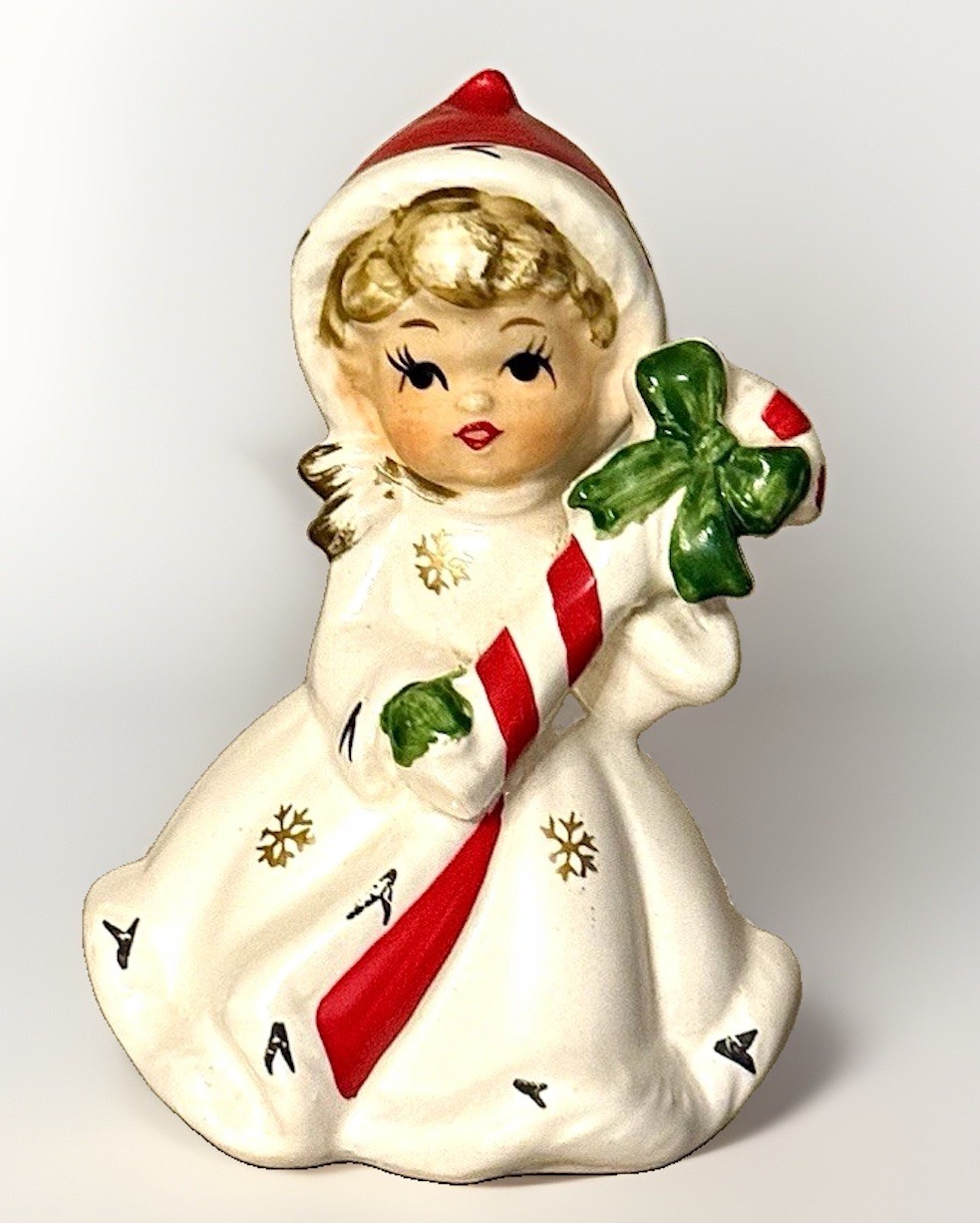 Vintage 1950s Napco Christmas Snowflake Girl Figurine 