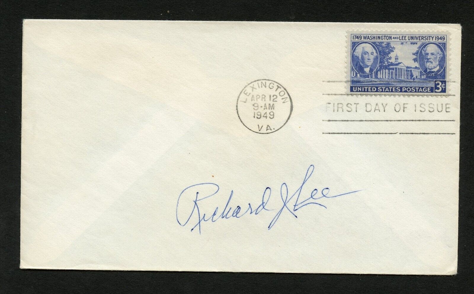 Richard J. Lee deceased signed autograph auto First Day Cover WWII ACE USAAF