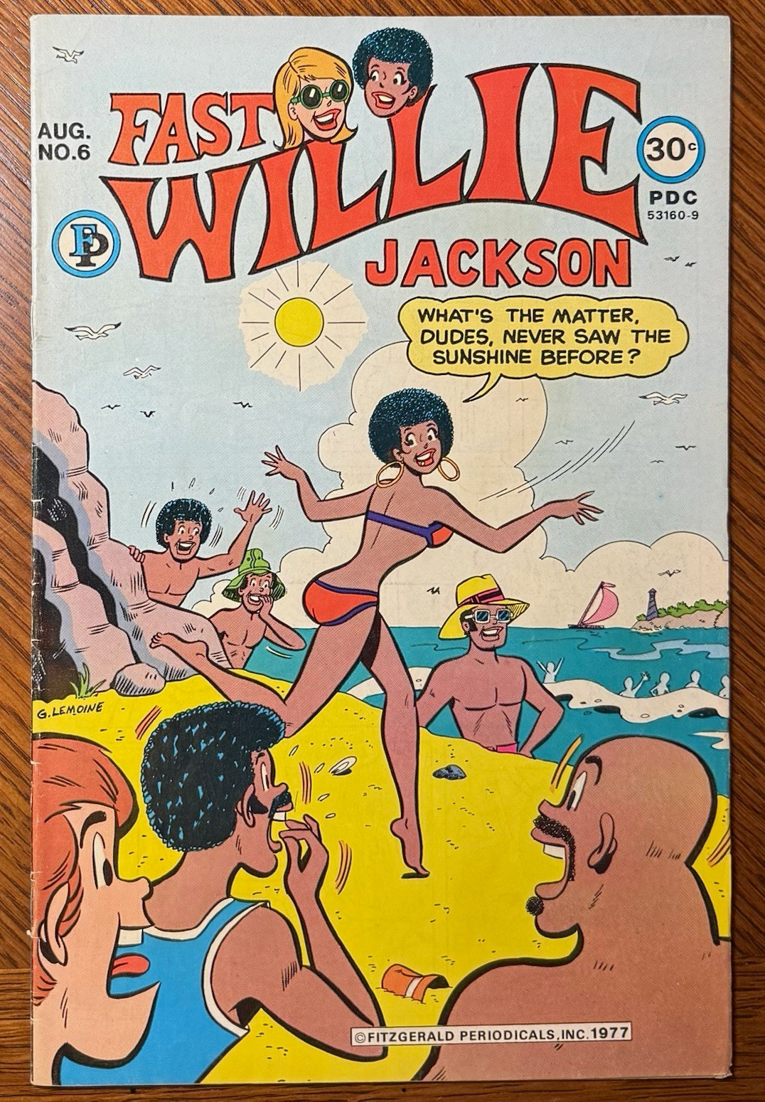 Fast Willie Jackson #6 Fitzgerald 1977 Bikini Cover Bronze Scarce Black Archie