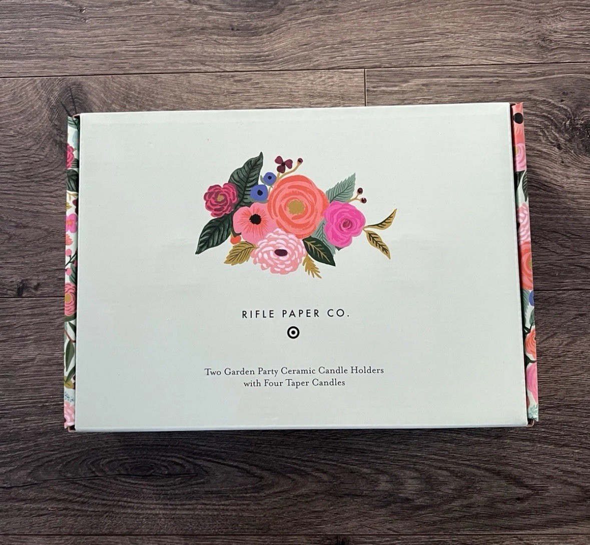 Rifle Paper Co. x Target Set of 4 Garden Party Taper Candles with Set of 2