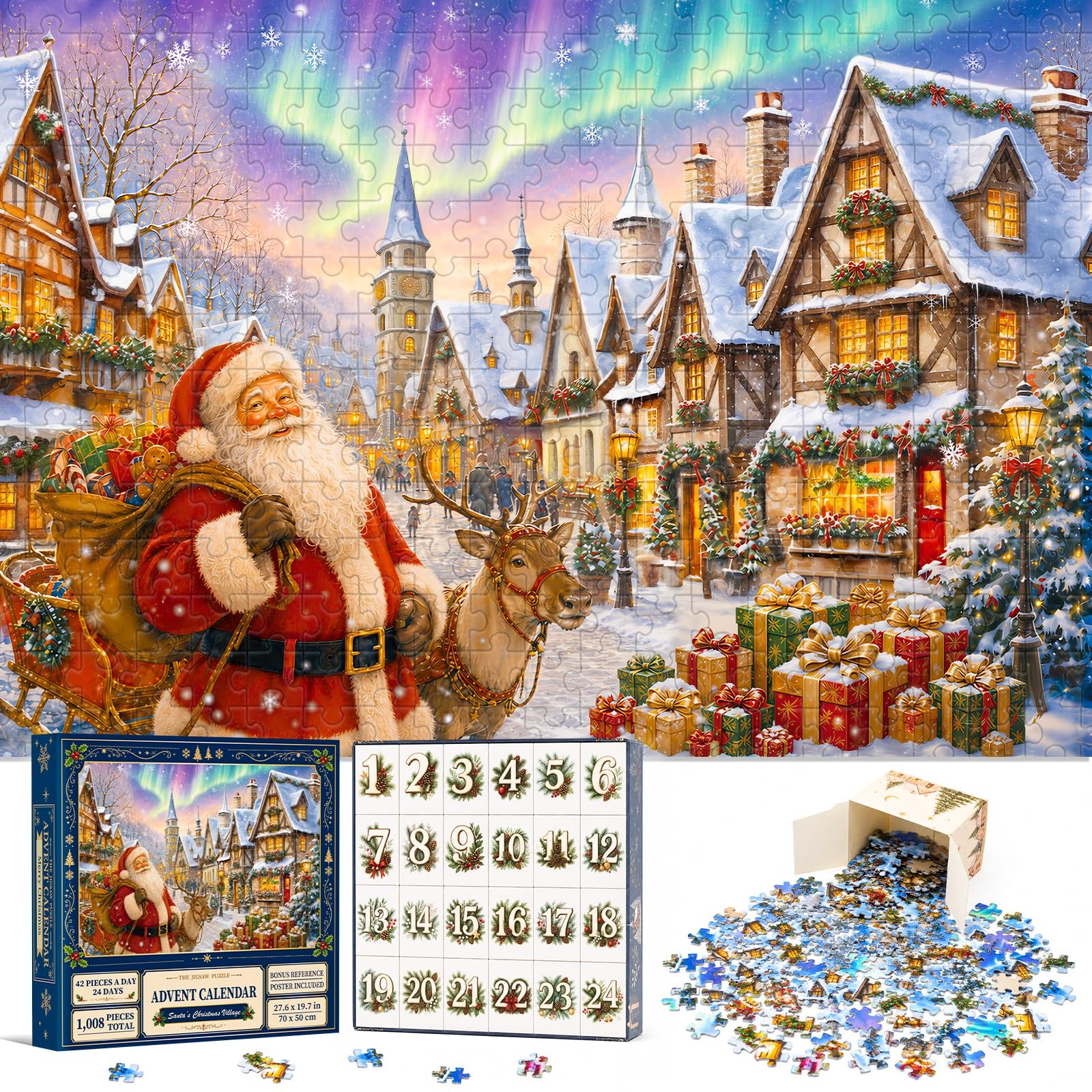 Funnymon Puzzle Advent Calendar 2026 for Adults, 1008 10.2