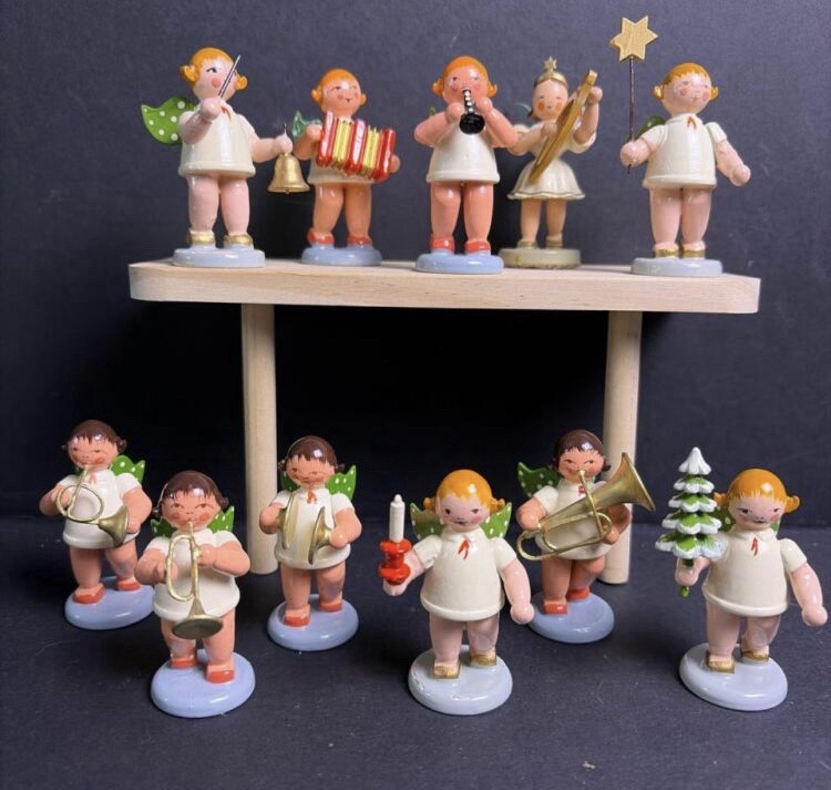 Vintage Expertic Erzgebirge DDR Angel Orchestra Set