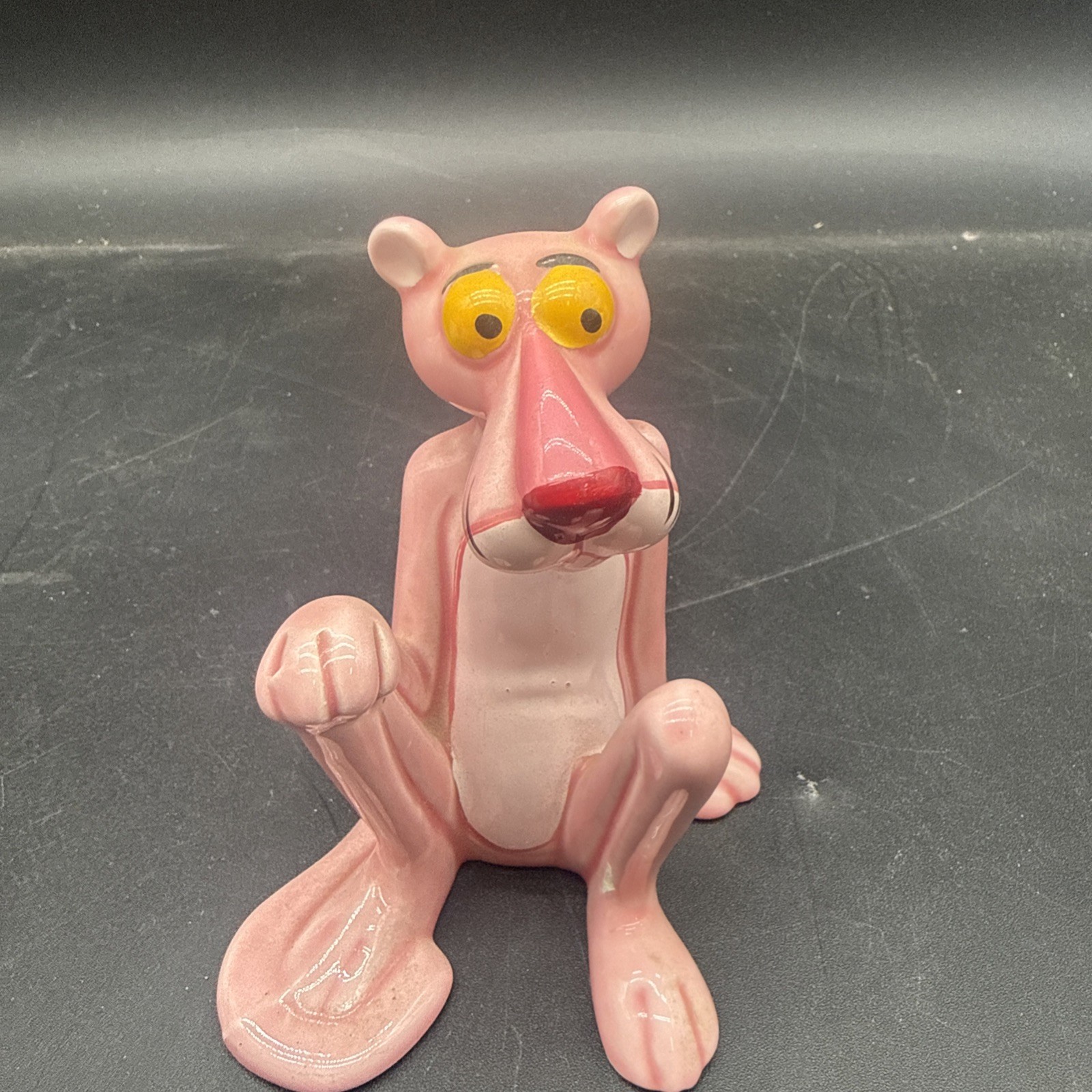 Vintage Pink Panther Figurine UAC Geoffrey Japan 1980s Ceramic 4