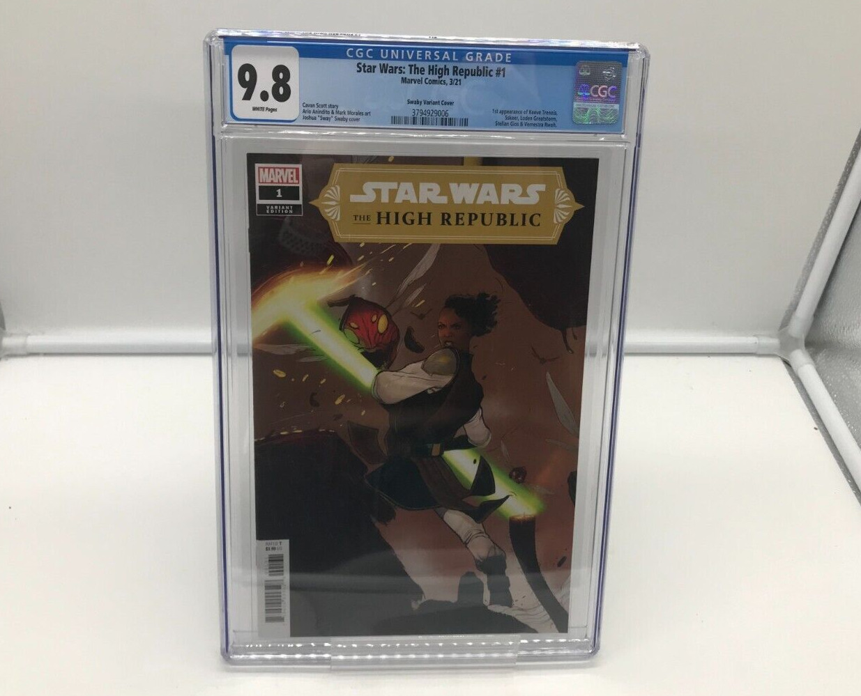 Star Wars: The High Republic #1 CGC 9.8 Swaby 1:25 Variant Marvel 2021