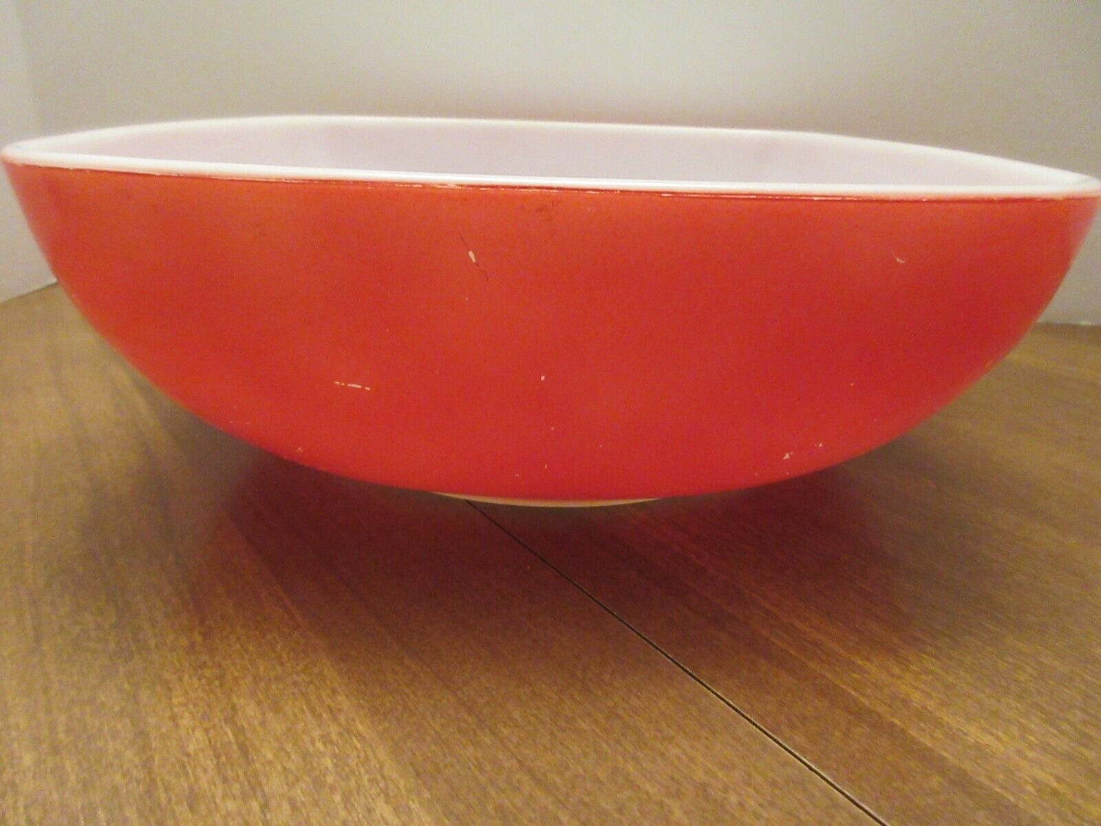 Vintage Pyrex Casserole Dish 2 1/2 Qt Red 525B-025 Oven Ware 9\