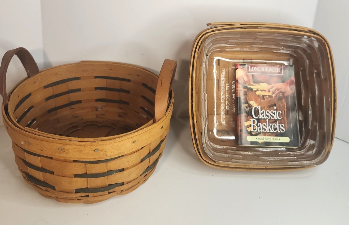 Longaberger Basket  Various Sizes Made in USA  Lot of 2