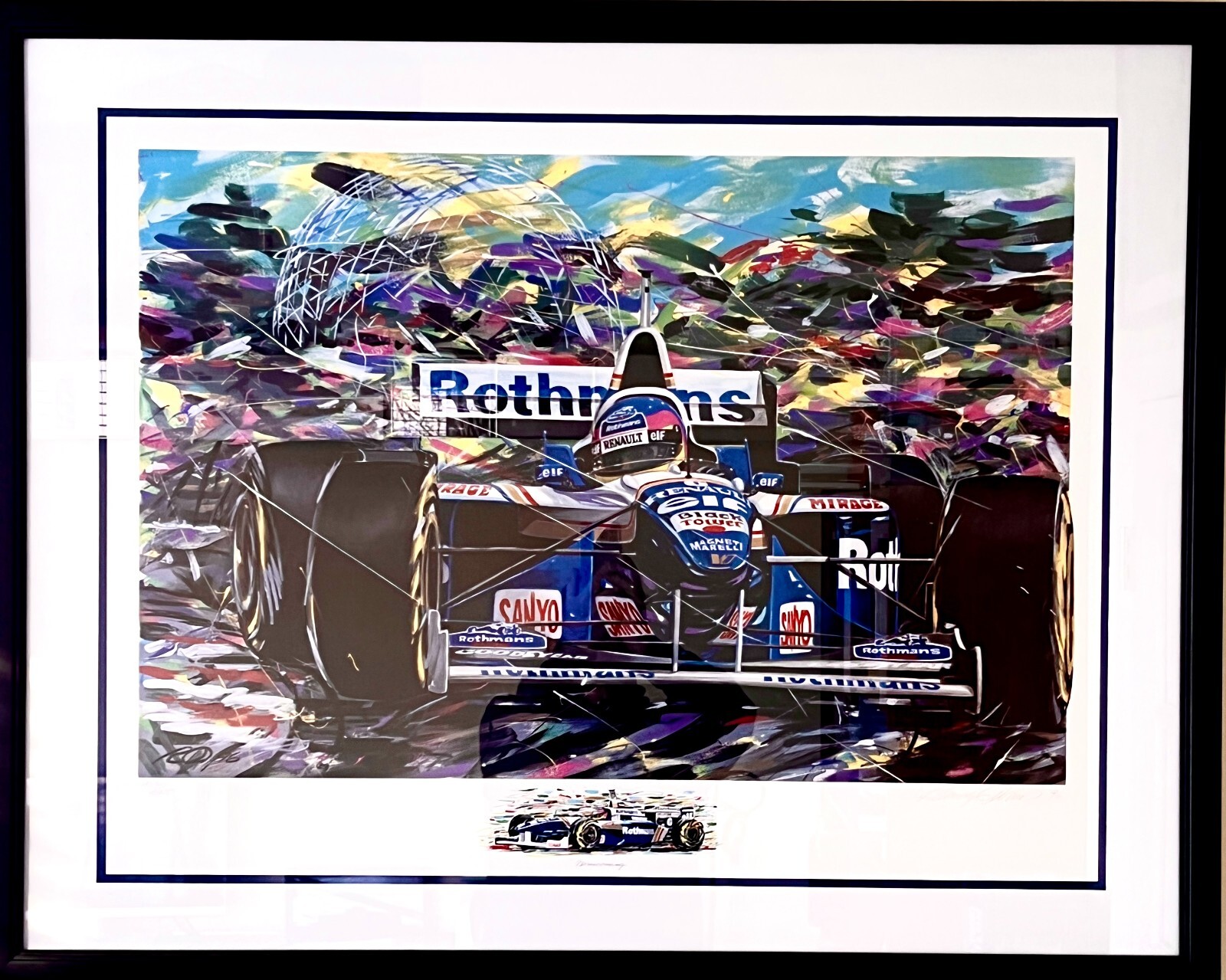Four (3) Framed & Signed RANDY OWENS SERIGRAPHS.  RARE